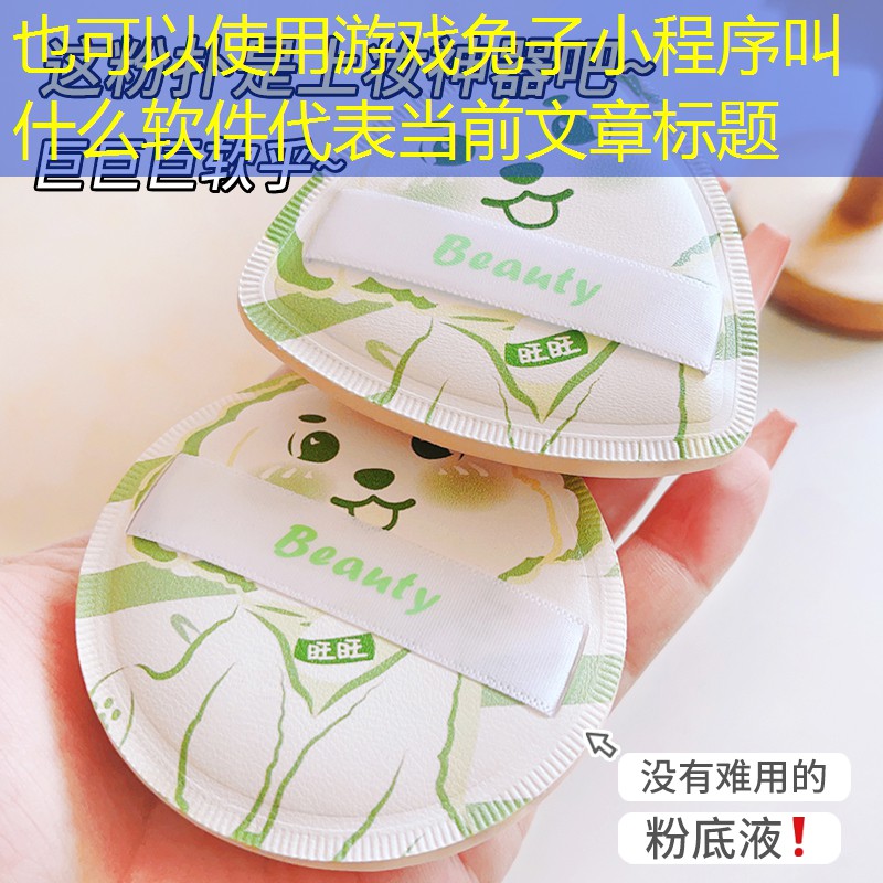 游戏兔子小程序叫什么软件